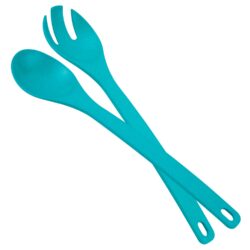 Serving Fork and Spoon – Teal